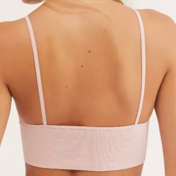 Free People Intimately Andi Square Neck Ribbed Seamless Longline Bralette - Picture 2 of 8